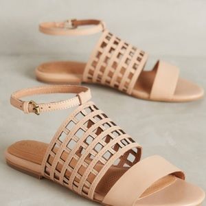 Corso Como nude leather caged sandal